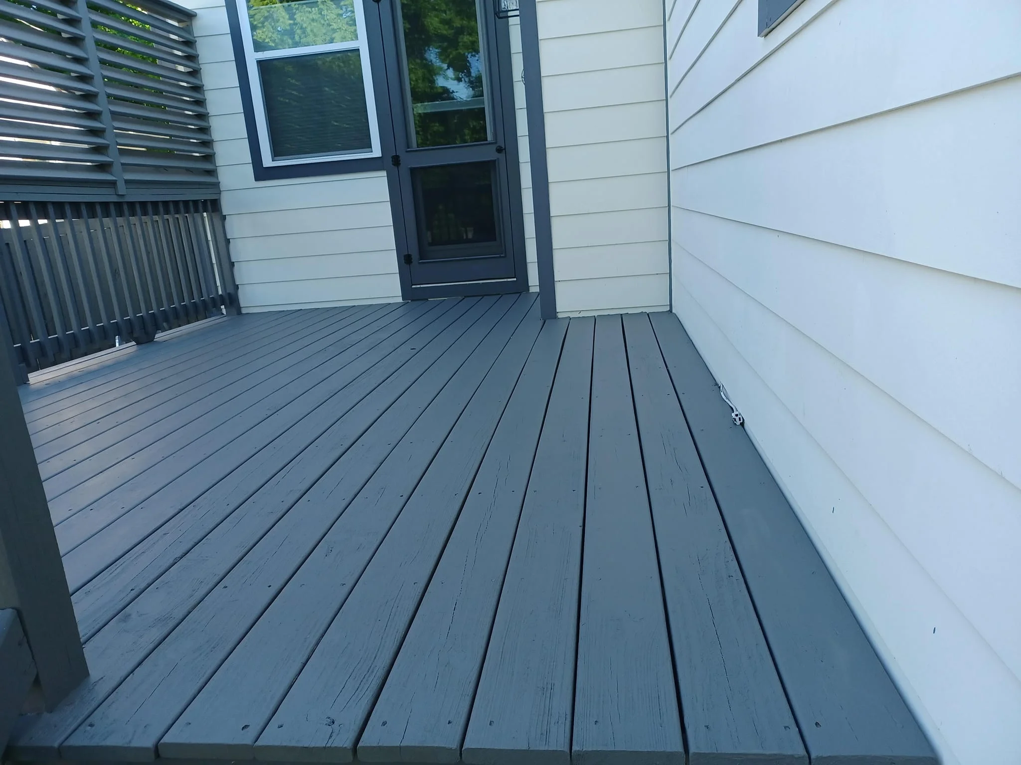 painting deck project complete-after